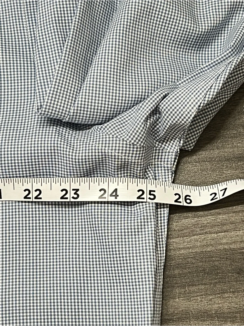 Banana Republic Men’s XL Non-Iron Standard Fit Blue Check Button Down Shirt